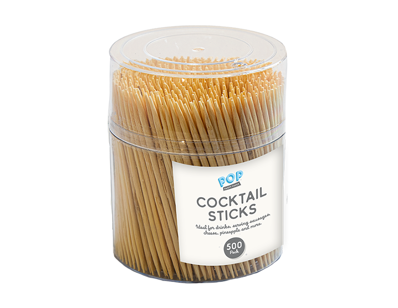 Cocktail Sticks - 500 Pack (With PDQ) Cocktail Sticks - 500 Pack (With PDQ)