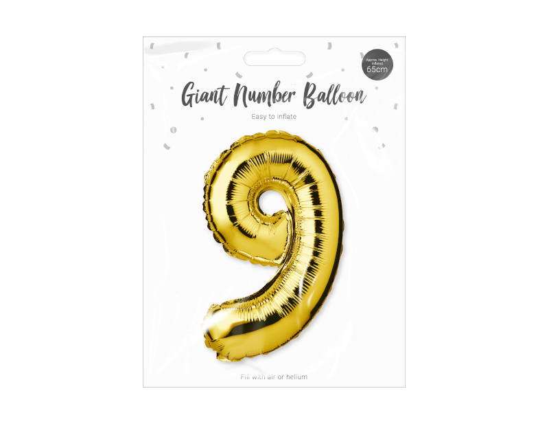 Gold Foil Number Balloon 65cm Gold Foil Number Balloon 65cm