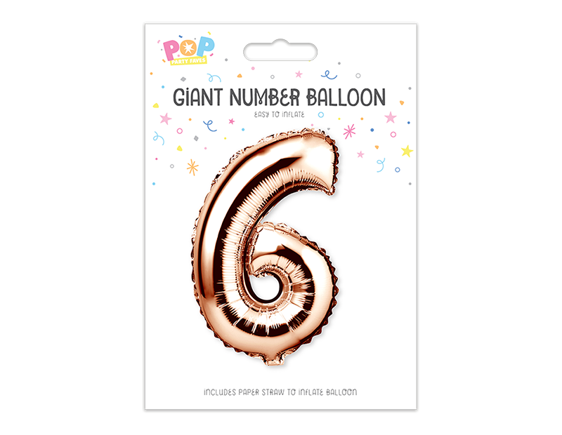 Rose Gold Foil Number Balloon 65cm Rose Gold Foil Number Balloon 65cm