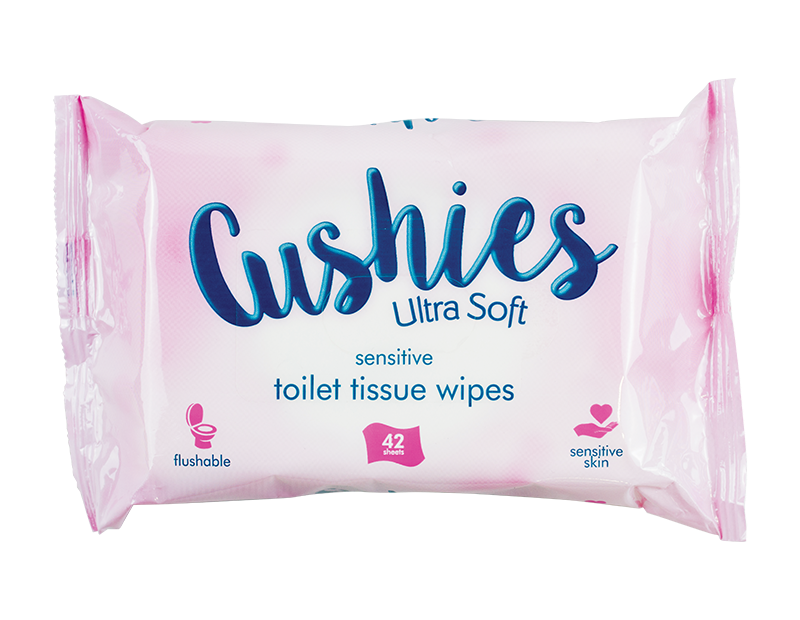 Sensitive Toilet Wipes - 42 Pack (With PDQ) Sensitive Toilet Wipes - 42 Pack