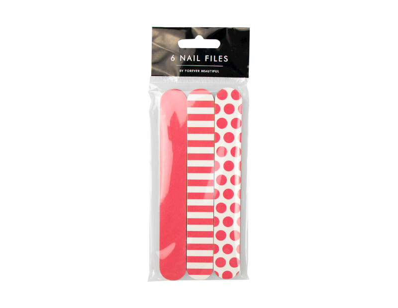 Printed Mini Nail Files - 6 Pack Printed Mini Nail Files - 6 Pack