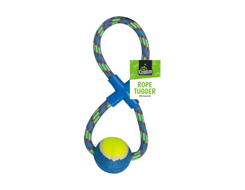 Rope Dog Pull & Tug Toy With Ball Rope Dog Pull & Tug Toy With Ball