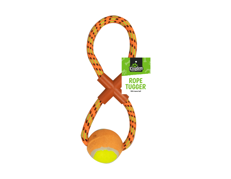 Rope Dog Pull & Tug Toy With Ball Rope Dog Pull & Tug Toy With Ball