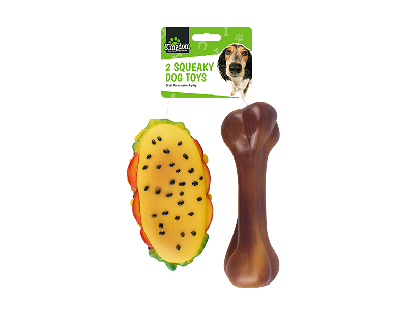 Squeaky Fast Food Dog Toys - 2 Pack Squeaky Fast Food Dog Toys - 2 Pack
