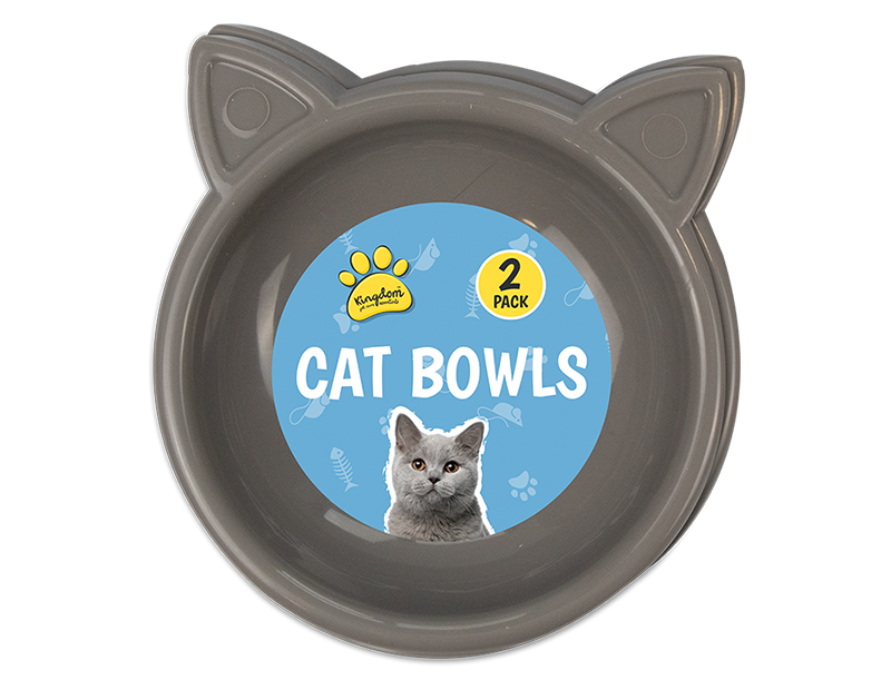 Cat Bowls 2pk - Trend Cat Bowls 2pk - Trend