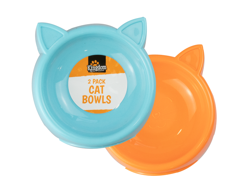 Kitty Shaped Cat Bowls - 2 Pack Kitty Shaped Cat Bowls - 2 Pack