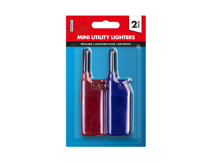 Mini Electronic Utility Lighters - 2 Pack Mini Electronic Utility Lighters - 2 Pack