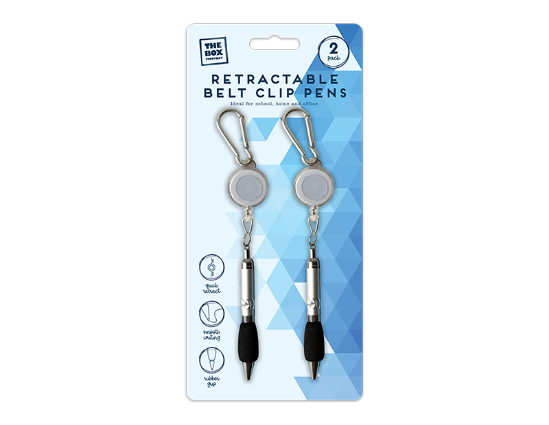 Retractable Belt Clip Pen - 2 Pack Retractable Belt Clip Pen - 2 Pack