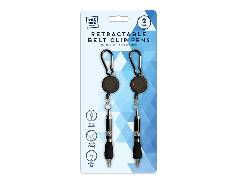 Retractable Belt Clip Pen - 2 Pack Retractable Belt Clip Pen - 2 Pack