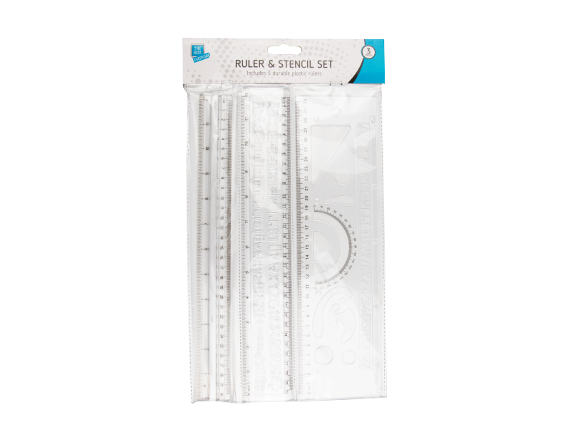 Ruler & Stencil Set - 3 Pack Ruler & Stencil Set - 3 Pack