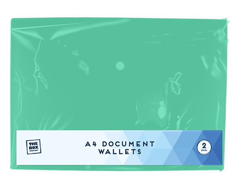 A4 Document Wallets - 2 Pack A4 Document Wallets - 2 Pack