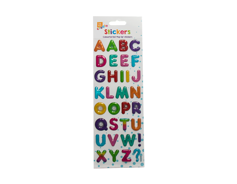 Bright Pop Up Alphabet / Number Stickers Bright Pop Up Alphabet / Number Stickers