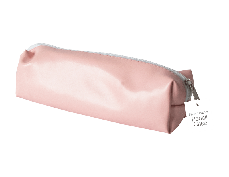 Faux Leather Pencil Case With PDQ Faux Leather Pencil Case With PDQ