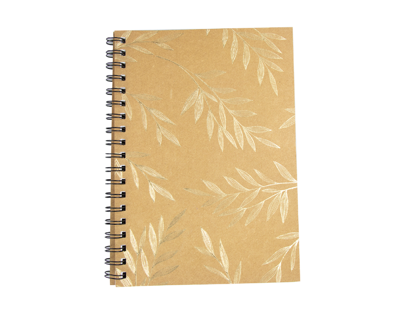 Foil Kraft Wiro Notebook With PDQ Foil Kraft Wiro Notebook With PDQ
