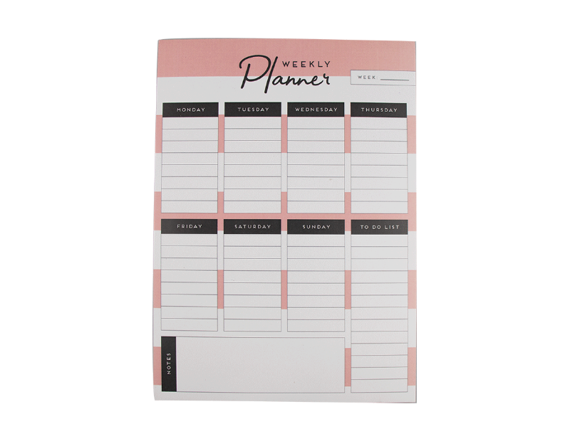 Weekly Planner Pad With PDQ Weekly Planner Pad With PDQ