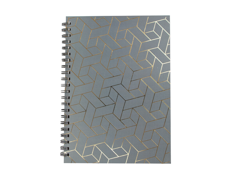 A4 Foil Wiro Notebook With PDQ A4 Foil Wiro Notebook With PDQ