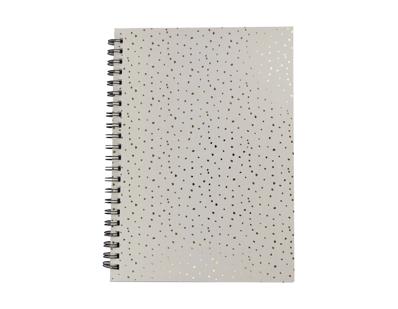 A4 Foil Wiro Notebook With PDQ A4 Foil Wiro Notebook With PDQ