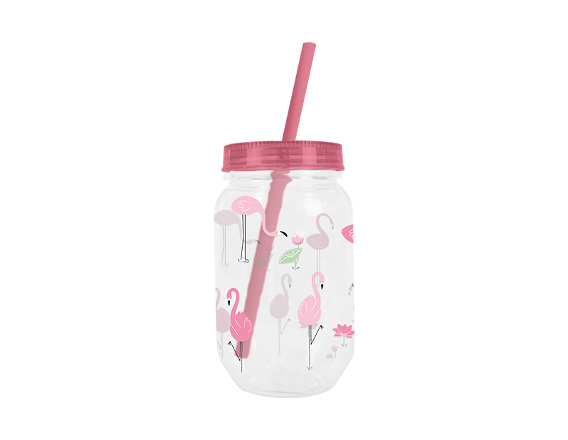 Mason Drinking Jar & Straw 500ml Mason Drinking Jar & Straw 500ml