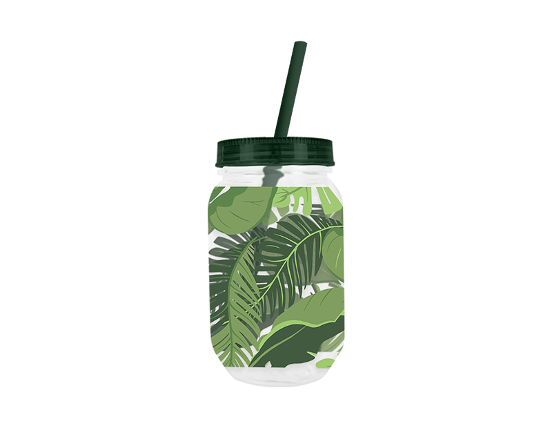 Mason Drinking Jar & Straw 500ml Mason Drinking Jar & Straw 500ml