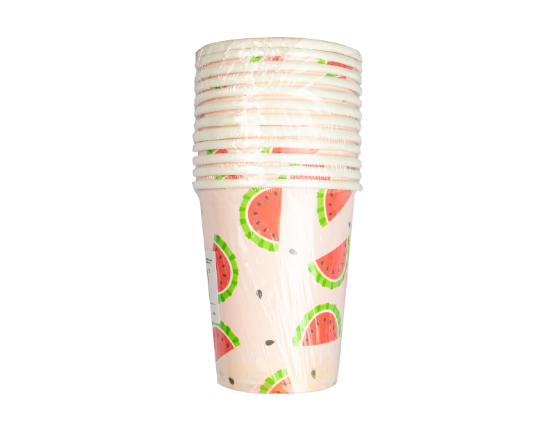 Summer Paper Cups - 12 Pack (With PDQ) Summer Paper Cups - 12 Pack (With PDQ)