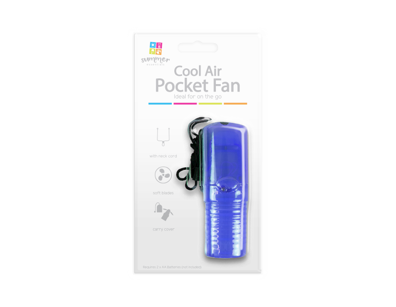 Pocket Fan With Carry Cover Pocket Fan With Carry Cover