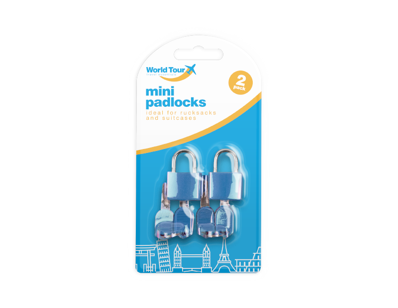 Mini Padlocks - 2 Pack Mini Padlocks