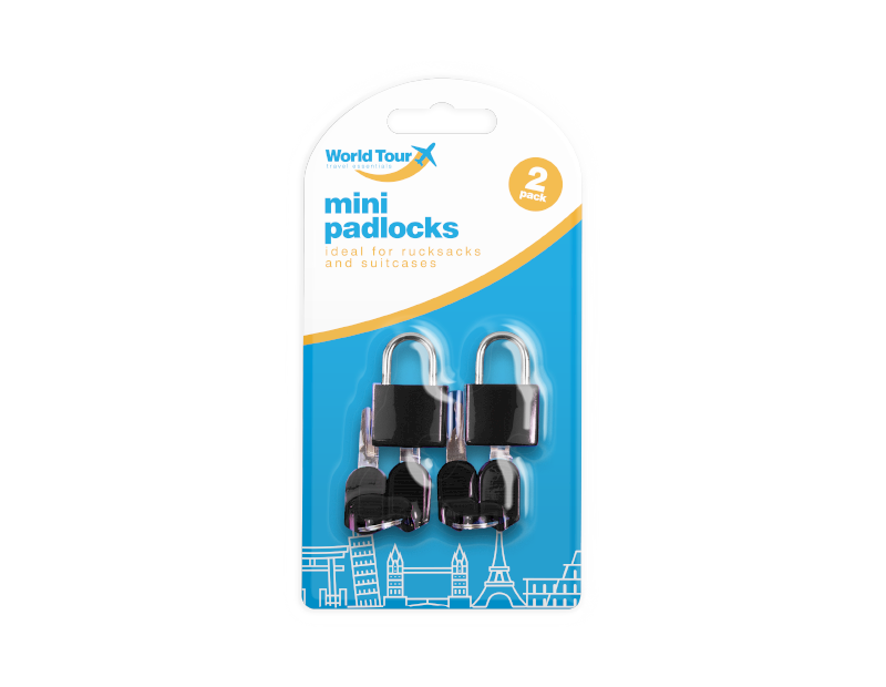 Mini Padlocks - 2 Pack Mini Padlocks