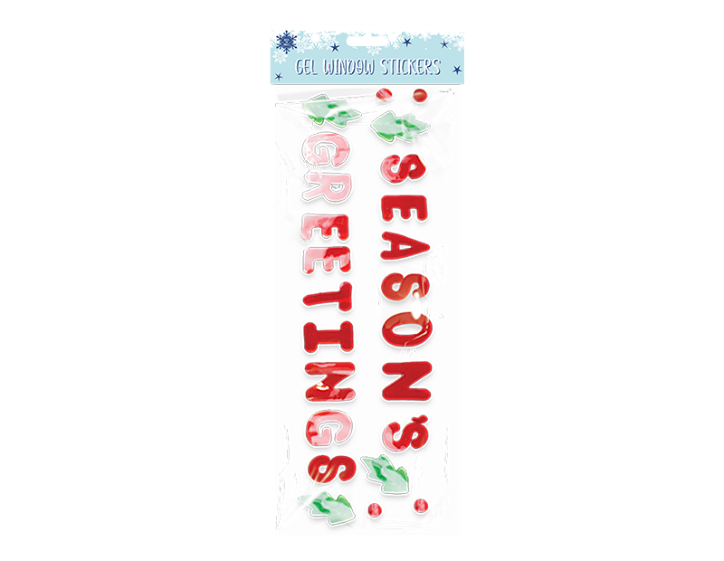 Large Christmas Gel Window Stickers Large Christmas Gel Window Stickers