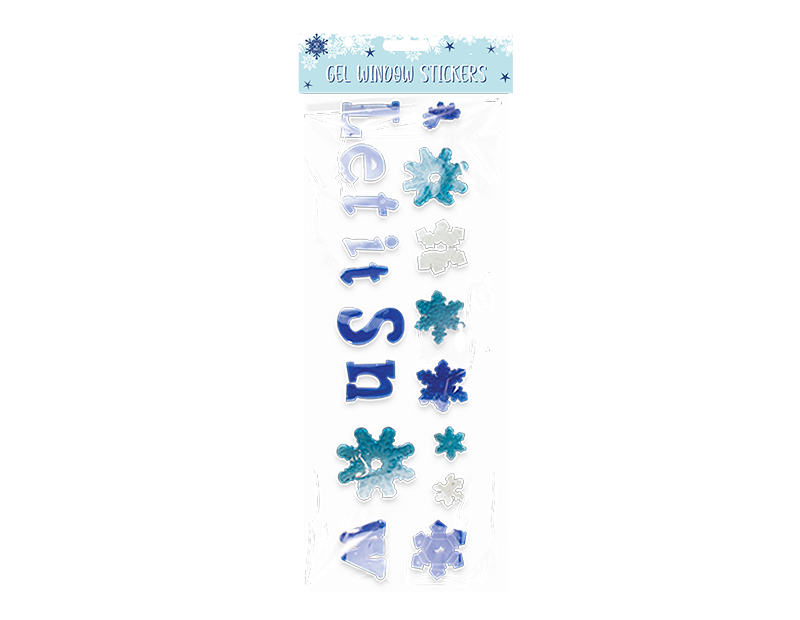 Large Christmas Gel Window Stickers Large Christmas Gel Window Stickers