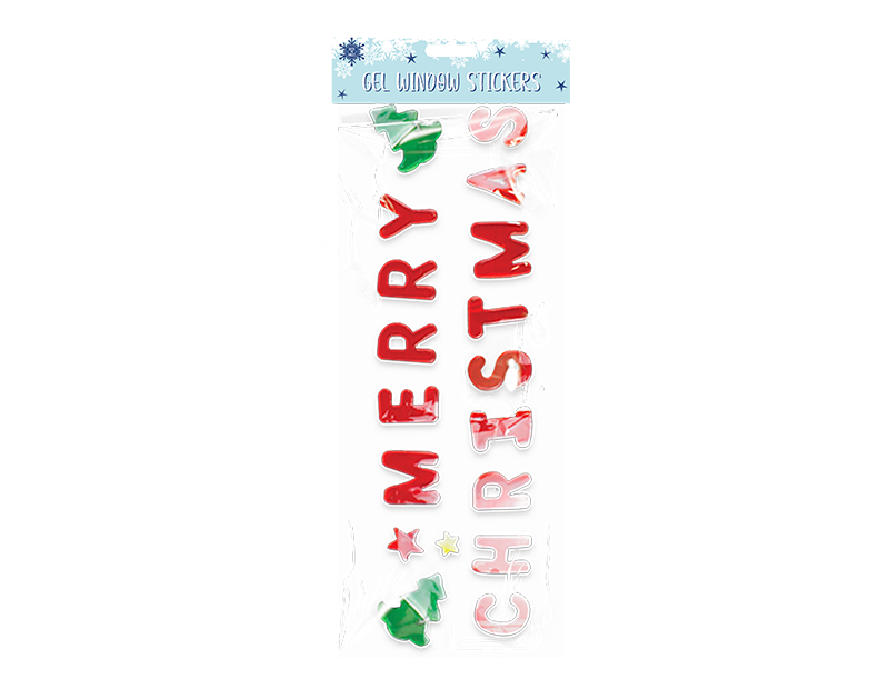 Large Christmas Gel Window Stickers Large Christmas Gel Window Stickers