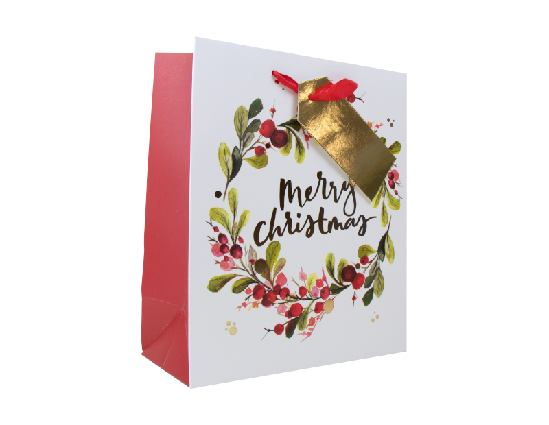 Christmas Traditional Luxury Medium Gift Bag Christmas Traditional Luxury Medium Gift Bag
