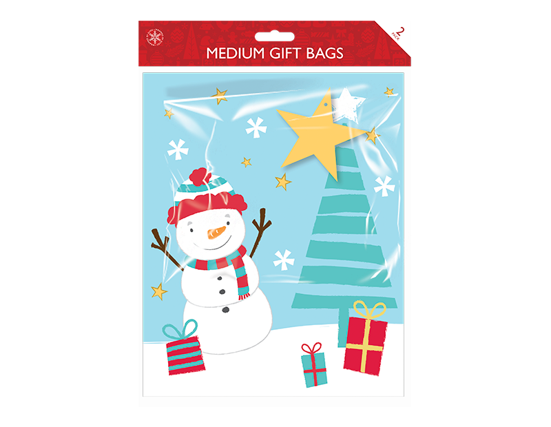 Christmas Cute Medium Gift Bags - 2 Pack Christmas Cute Medium Gift Bags - 2 Pack