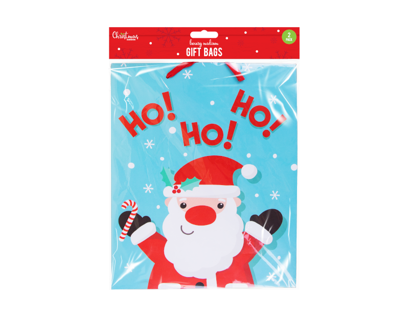 Christmas Cute Medium Gift Bags - 2 Pack Christmas Cute Medium Gift Bags - 2 Pack