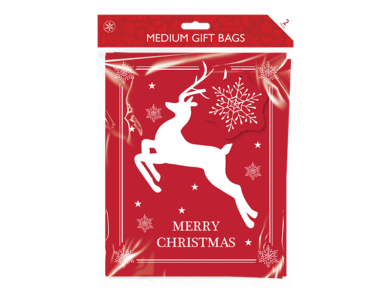 Christmas Traditional Medium Gift Bags - 2 Pack Christmas Traditional Medium Gift Bags - 2 Pack