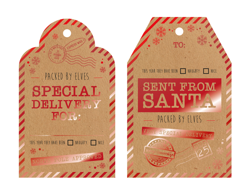 Christmas Jumbo Gift Tags - 4 Pack Christmas Jumbo Gift Tags - 4 Pack