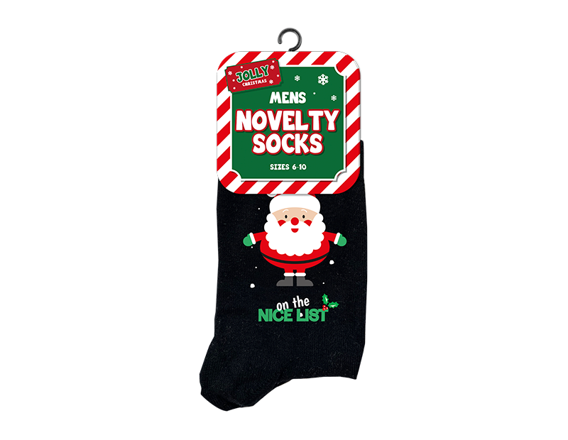 Mens Novelty Christmas Socks 6-10 Mens Novelty Christmas Socks 6-10