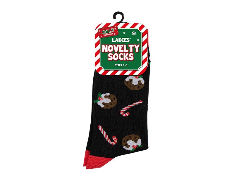 Ladies Novelty Christmas Socks 4-8 Ladies Novelty Christmas Socks 4-8
