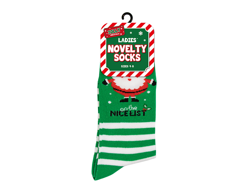 Ladies Novelty Christmas Socks 4-8 Ladies Novelty Christmas Socks 4-8
