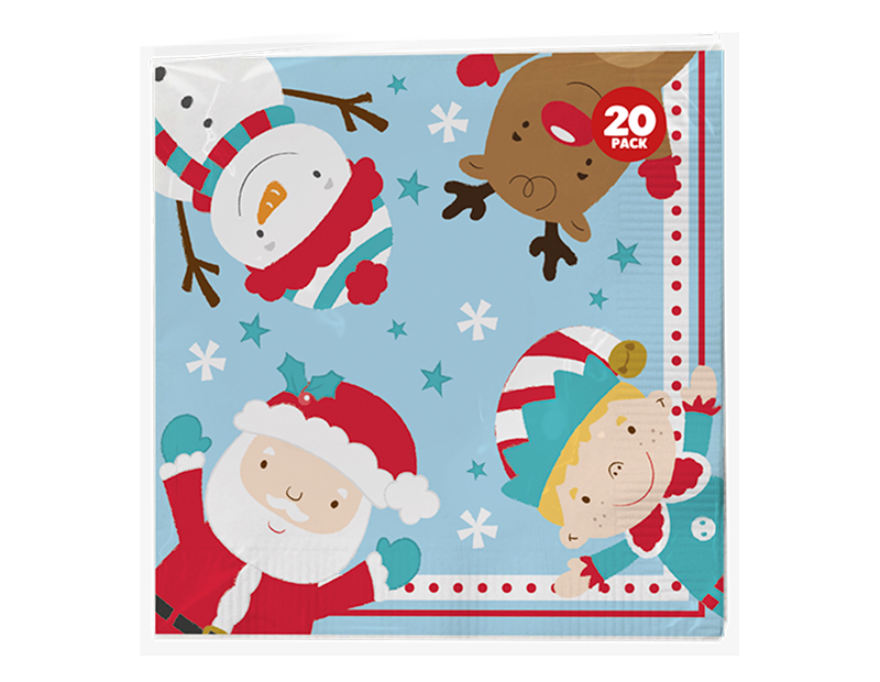 Christmas 3 Ply Napkins - 20 Pack (With PDQ) Christmas 3 Ply Napkins - 20 Pack (With PDQ)