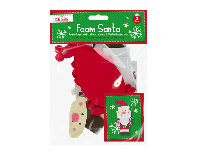 Christmas Foam Craft Character - 3 Pack Christmas Foam Craft Character - 3 Pack