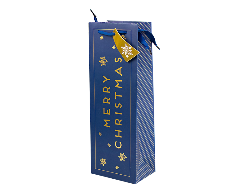 Christmas Luxury Foiled Bottle Bag Christmas Luxury Foiled Bottle Bag