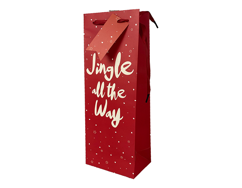 Christmas Luxury Foiled Bottle Bag Christmas Luxury Foiled Bottle Bag