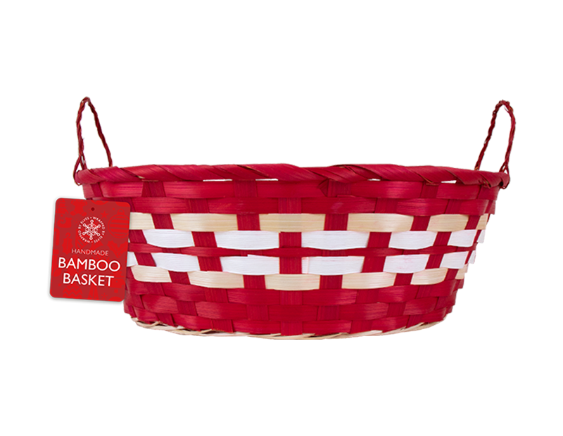 Oval Basket With Handles 33cm x 25.5cm x 11cm Oval Basket With Handles 33cm x 25.5cm x 11cm