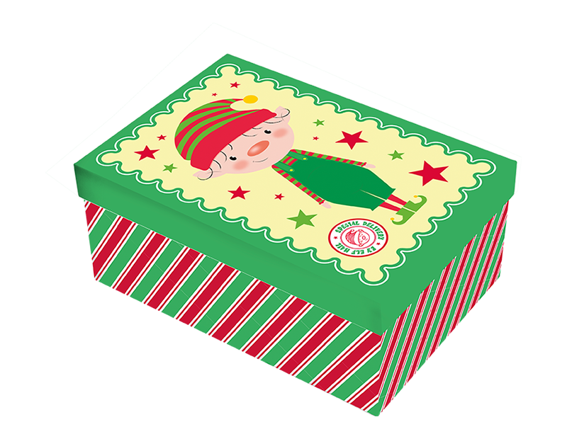Christmas Rectangle Gift Box 22cm x 14cm Christmas Rectangle Gift Box 22cm x 14cm
