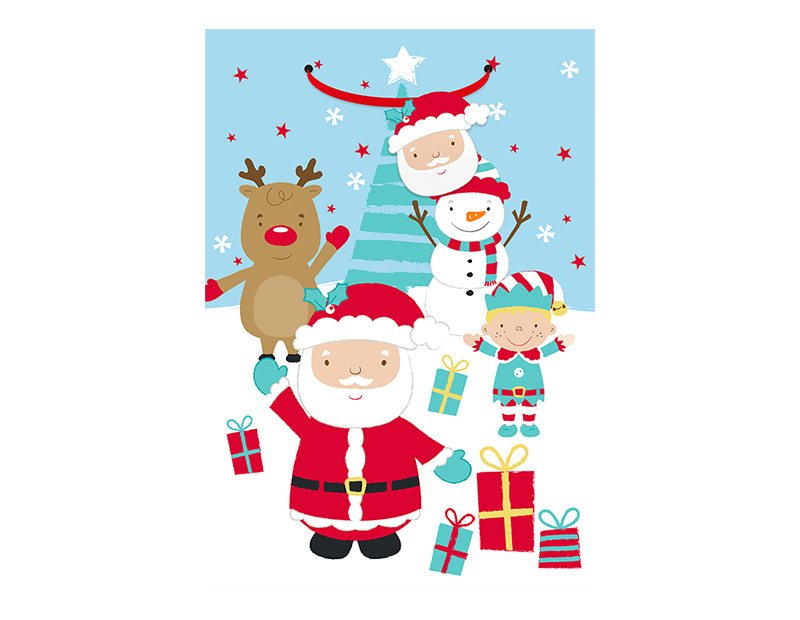 Super Jumbo Portrait Christmas Gift Bag With PDQ Super Jumbo Portrait Christmas Gift Bag With PDQ