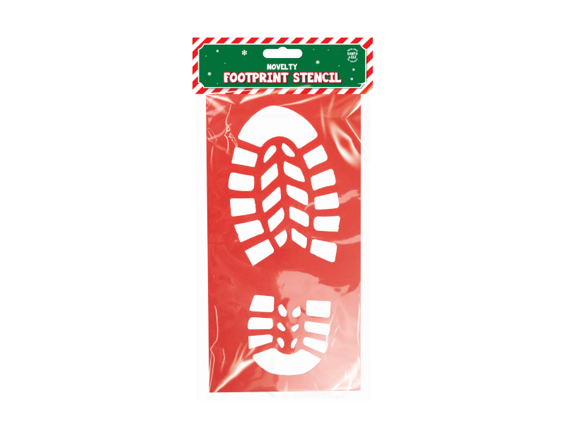 Santa Footprint Stencil Santa Footprint Stencil