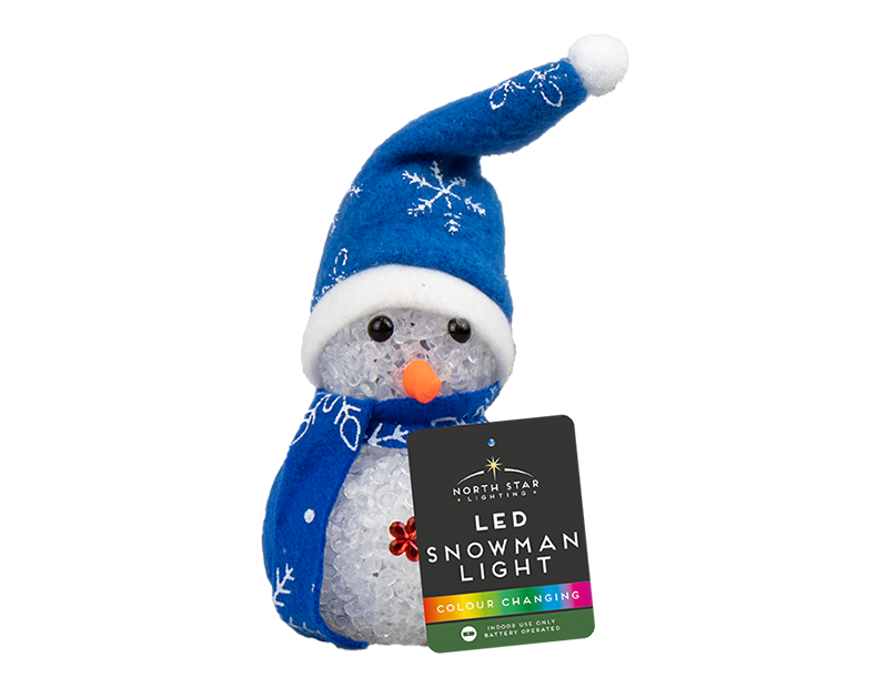 Colour Changing LED Snowman With PDQ Colour Changing LED Snowman With PDQ