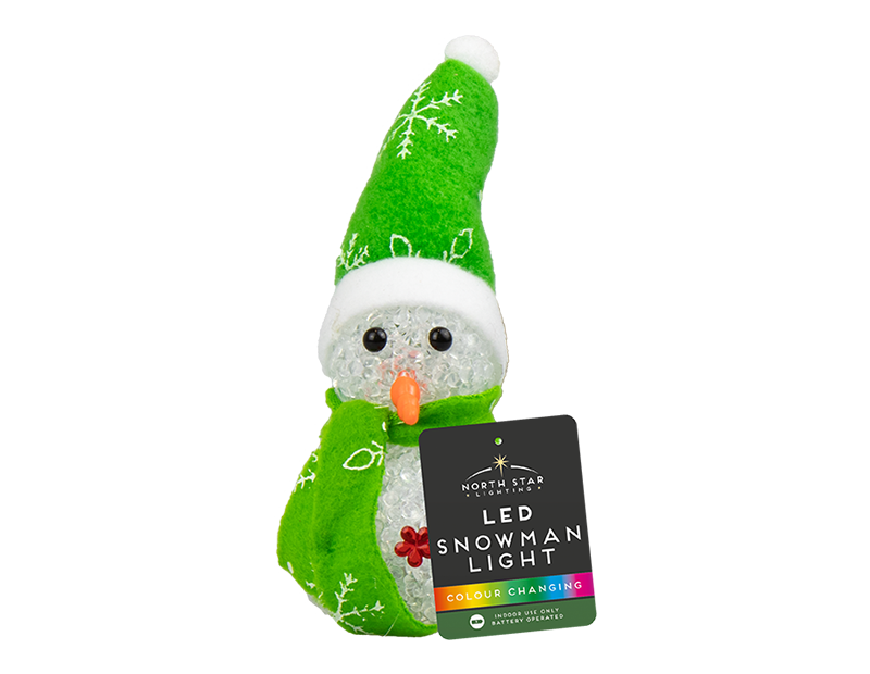 Colour Changing LED Snowman With PDQ Colour Changing LED Snowman With PDQ