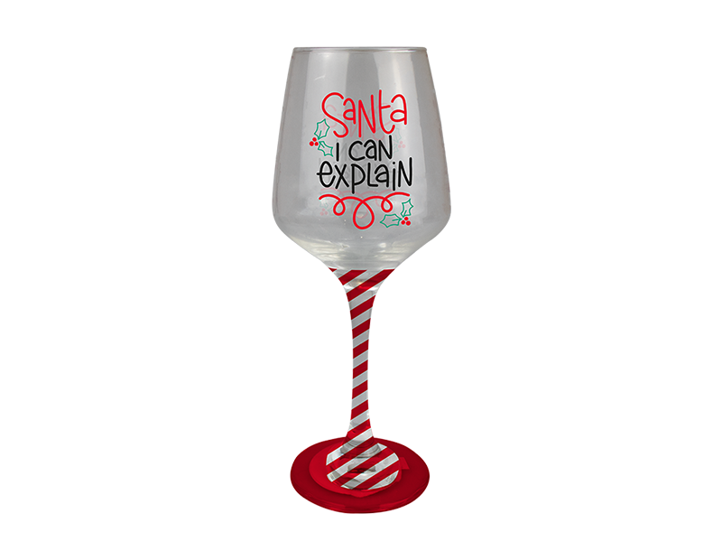 Christmas Hand Painted Wine Glass Christmas Hand Painted Wine Glass