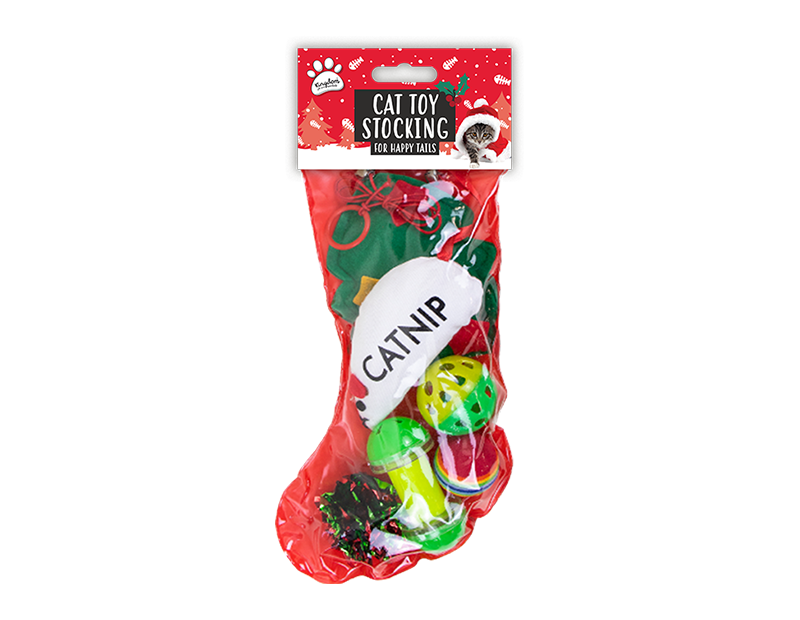 Christmas Cat Toy Stocking Christmas Cat Toy Stocking